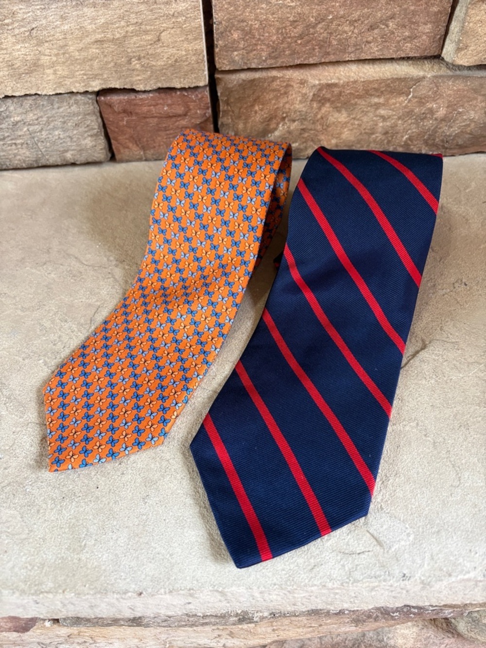 Brooks Brothers set of two silk ties